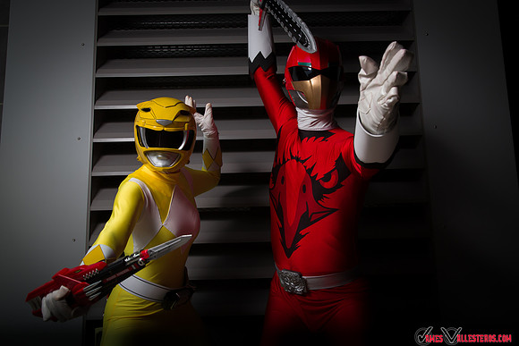 Yellow and Red Ranger