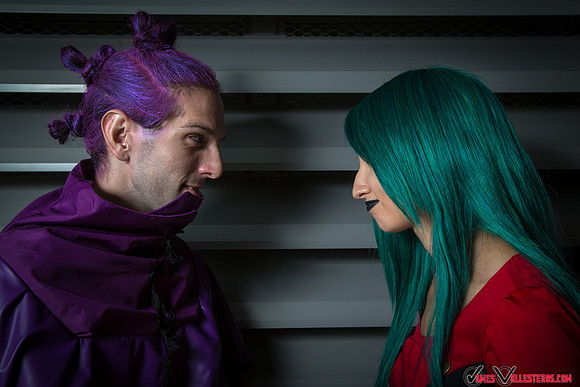 Haunter (@hollow.rob) and Sabrina (@nessa_queen_alien)