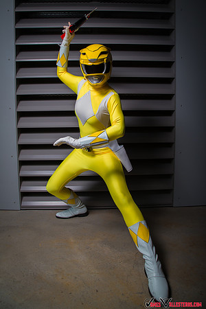 Yellow Power Ranger Trini by @kittiecosplay