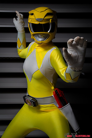 Yellow Power Ranger Trini by @kittiecosplay