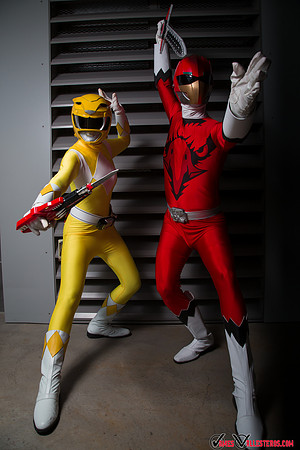 Yellow and Red Ranger