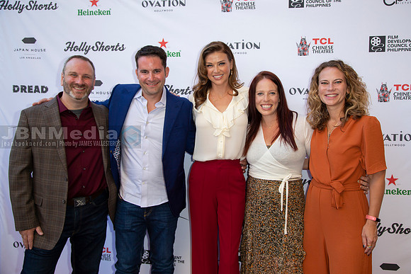 HollyShorts 2022 | JeanBookNerd.com - Hady Janson, Evan Miller, Adrianne Palicki, Caitlin MvFarland,Emily Gipson